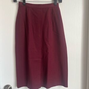 Elegant Burgundy Women's Skirt